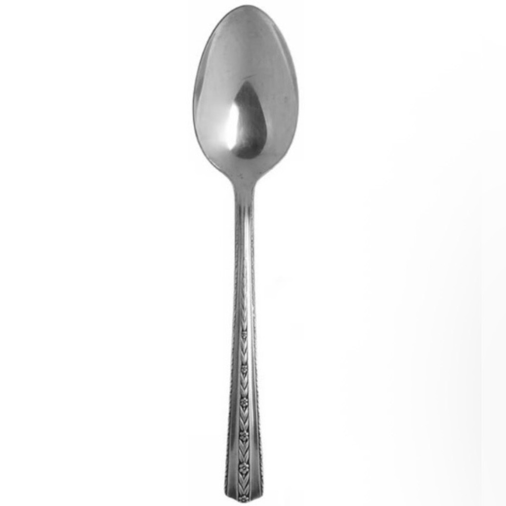 Wallace Silverplate Art Deco Roseanne Teaspoon, 1938
